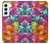 S3477 Motif abstrait de diamant Etui Coque Housse pour Samsung Galaxy S22