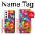 S3477 Motif abstrait de diamant Etui Coque Housse pour Samsung Galaxy S22