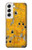 S3528 Bullet Rouille Jaune Métal Etui Coque Housse pour Samsung Galaxy S22
