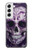 S3582 Crâne pourpre sucre Etui Coque Housse pour Samsung Galaxy S22