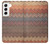 S3752 Motif de tissu en zigzag imprimé graphique Etui Coque Housse pour Samsung Galaxy S22