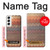 S3752 Motif de tissu en zigzag imprimé graphique Etui Coque Housse pour Samsung Galaxy S22