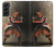 S0796 Japon Rouge Samurai Etui Coque Housse pour Samsung Galaxy S22 Plus