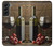 S1316 Raisins Bouteille et un verre de vin rouge Etui Coque Housse pour Samsung Galaxy S22 Plus