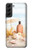 S1425 Seashells sur la plage Etui Coque Housse pour Samsung Galaxy S22 Plus