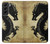 S1482 Peinture Noir dragon Etui Coque Housse pour Samsung Galaxy S22 Plus