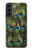 S1965 Paon Plume Etui Coque Housse pour Samsung Galaxy S22 Plus