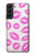 S2214 Bisous Lèvres roses Etui Coque Housse pour Samsung Galaxy S22 Plus