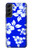 S2244 Motif Hawai Hibiscus Bleu Etui Coque Housse pour Samsung Galaxy S22 Plus