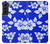 S2244 Motif Hawai Hibiscus Bleu Etui Coque Housse pour Samsung Galaxy S22 Plus