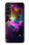 S2486 Arc en ciel espace de nébuleuse Licorne Etui Coque Housse pour Samsung Galaxy S22 Plus