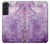 S2690 Cristaux améthyste imprimés graphiques Etui Coque Housse pour Samsung Galaxy S22 Plus