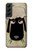 S2826 Mignon Noir Sheep Dormir Dessin Etui Coque Housse pour Samsung Galaxy S22 Plus