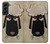 S2826 Mignon Noir Sheep Dormir Dessin Etui Coque Housse pour Samsung Galaxy S22 Plus
