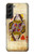 S2833 Poker Carte Coeurs Reine Etui Coque Housse pour Samsung Galaxy S22 Plus