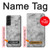 S2845 Texture en marbre gris Etui Coque Housse pour Samsung Galaxy S22 Plus
