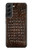 S2850 Imprimé alligator marron Peau graphique Etui Coque Housse pour Samsung Galaxy S22 Plus