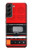 S3204 Rouge Cassette Recorder graphique Etui Coque Housse pour Samsung Galaxy S22 Plus