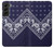 S3357 Marine Bleu Bandana Motif Etui Coque Housse pour Samsung Galaxy S22 Plus