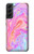 S3444 Art numérique liquide coloré Etui Coque Housse pour Samsung Galaxy S22 Plus