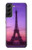 S3447 Paris Eiffel Le coucher du soleil Etui Coque Housse pour Samsung Galaxy S22 Plus
