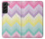 S3514 Arc en ciel Zigzag Etui Coque Housse pour Samsung Galaxy S22 Plus