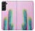 S3673 Cactus Etui Coque Housse pour Samsung Galaxy S22 Plus