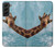 S3680 Girafe de sourire mignon Etui Coque Housse pour Samsung Galaxy S22 Plus
