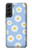 S3681 Motif de fleurs de marguerite Etui Coque Housse pour Samsung Galaxy S22 Plus