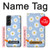 S3681 Motif de fleurs de marguerite Etui Coque Housse pour Samsung Galaxy S22 Plus