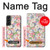 S3688 Motif d'art floral floral Etui Coque Housse pour Samsung Galaxy S22 Plus
