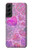 S3710 Coeur d'amour rose Etui Coque Housse pour Samsung Galaxy S22 Plus