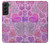 S3710 Coeur d'amour rose Etui Coque Housse pour Samsung Galaxy S22 Plus