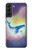 S3802 Rêve Baleine Pastel Fantaisie Etui Coque Housse pour Samsung Galaxy S22 Plus