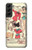 S3820 Poupée de papier de mode de cow-girl vintage Etui Coque Housse pour Samsung Galaxy S22 Plus