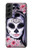 S3821 Sugar Skull Steampunk Fille Gothique Etui Coque Housse pour Samsung Galaxy S22 Plus