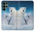 S0285 Ours polaire Etui Coque Housse pour Samsung Galaxy S22 Ultra