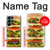 S0790 Hamburger Etui Coque Housse pour Samsung Galaxy S22 Ultra