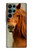 S1595 Beau cheval marron Etui Coque Housse pour Samsung Galaxy S22 Ultra