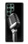S1672 Rétro Musique Jazz Microphone Etui Coque Housse pour Samsung Galaxy S22 Ultra