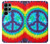 S1870 Tie Dye Paix Etui Coque Housse pour Samsung Galaxy S22 Ultra