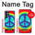 S1870 Tie Dye Paix Etui Coque Housse pour Samsung Galaxy S22 Ultra