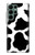 S2096 Motif de vache transparente Etui Coque Housse pour Samsung Galaxy S22 Ultra