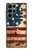 S2349 Old American Drapeau Etui Coque Housse pour Samsung Galaxy S22 Ultra