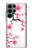 S2359 Fleur de prunier Etui Coque Housse pour Samsung Galaxy S22 Ultra