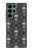 S2371 Crâne Motif monochrome Millésime Etui Coque Housse pour Samsung Galaxy S22 Ultra