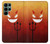 S2454 Rouge mignon petit diable Dessin animé Etui Coque Housse pour Samsung Galaxy S22 Ultra