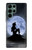 S2668 Silhouette sirène Lune Nuit Etui Coque Housse pour Samsung Galaxy S22 Ultra