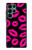 S2933 Bisous Rose Lips sur Noir Etui Coque Housse pour Samsung Galaxy S22 Ultra