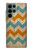 S3033 Bois Chevron Imprimé millésimé Graphic Etui Coque Housse pour Samsung Galaxy S22 Ultra